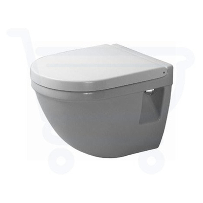 Duravit Philippe Starck 3 Starck - 3 toiletset - Burda Geberit UP320 inbouwreservoir - compact toilet - geberit toiletzitting - sigma01 bedieningsplaat - glans wit