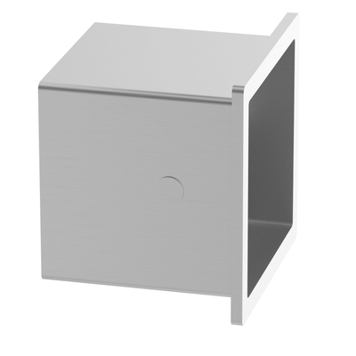 Fortifura Calvi porte-rouleau de toilette - encastré - 17.3x17.3x8.7cm - inox brossé