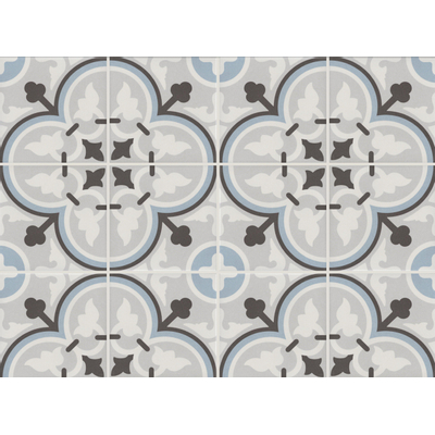 Douglas Jones Vintage Carreau décoratif 20x20cm 8mm R9 porcellanato Flavie Blue