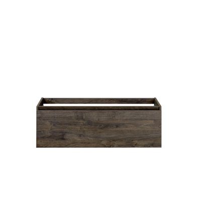 HR badmeubelen Matrix Wastafelonderkast - 120x44.8x40cm - 1 lade - greeploos met greeplijst - espresso