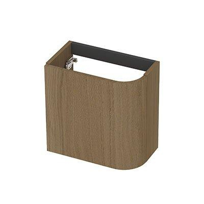INK Concept R Fonteinonderkast - 40x22x40cm - 1 deur - rechtsdraaiend - afgeronde hoek - fineer - light veneer