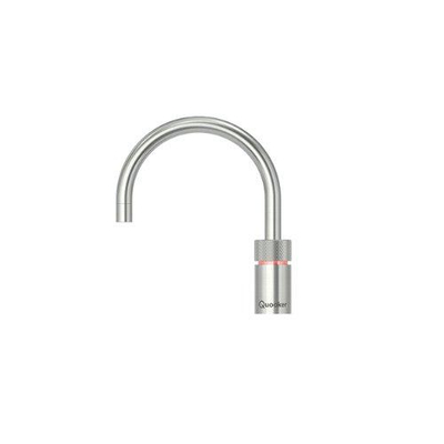 Quooker Nordic Round kokendwaterkraan - draaibare uitloop - Combi reservoir - Warm / kokend water - RVS