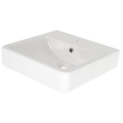 Plieger Seattle wastafel met overloop 45x45cm wit