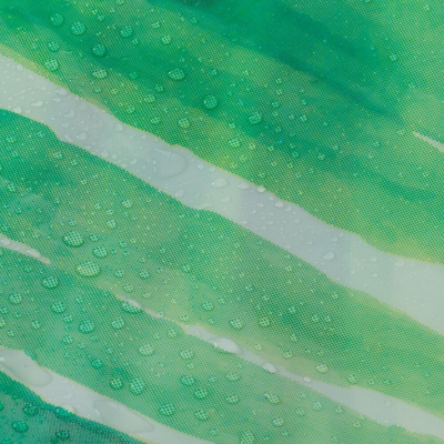 Sealskin leaves rideau de douche 180x200 cm peva vert/blanc