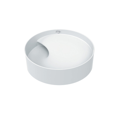 Creavit Ruby vasque - 40x40x11 - ronde - à poser - céramique - blanc brillant