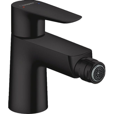 Hansgrohe Talis e 1-gr bidetmengkraan met wastegarnituur mat zwart