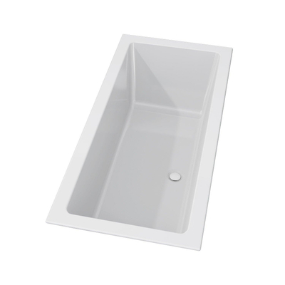 Riho Rethink Cubic baignoire encastrée - 160x70cm - acrylique - blanc brillant