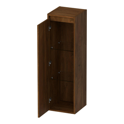 BRAUER Adore Wavy armoire haute 120 avec 1 porte sans poignée ouvrant vers la gauche Forest Cacao