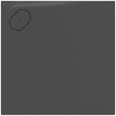 Villeroy & Boch Ecora douchebak - 90x90x3.5cm - hoekafvoer - anthracite (antraciet)