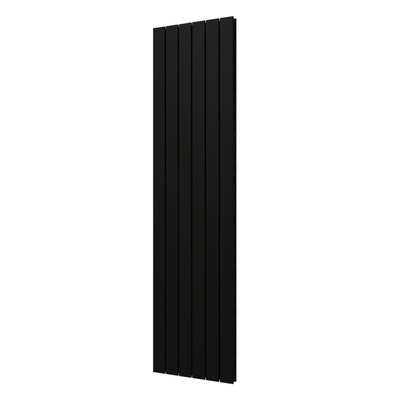 Plieger Cavallino Retto designradiator verticaal dubbel middenaansluiting 1800x450mm 1162W zwart grafiet (black graphite)