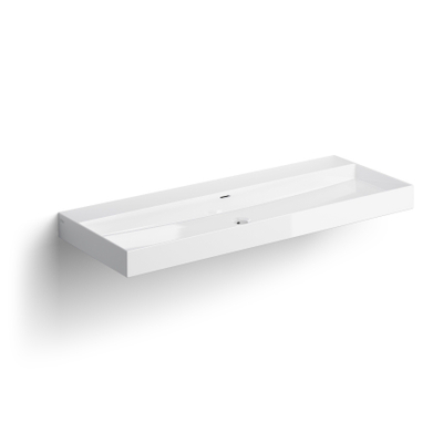 Clou Wash Me lavabo 110x42x8cm sans bonde Céramique Blanc