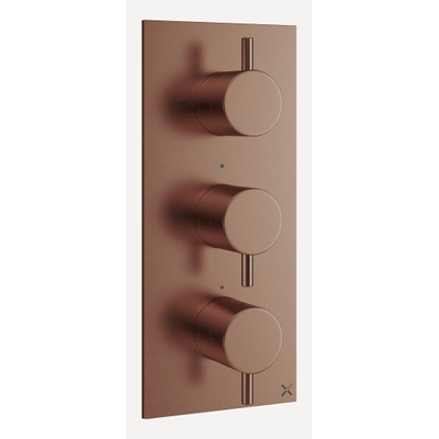 Crosswater MPRO 2 Mitigeur de douche - thermostatique - 3 boutons - vertical - bronze brossé