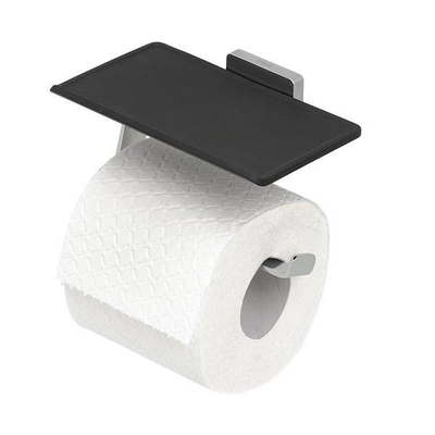 Tiger Dock Toiletrolhouder - met planchet - chroom
