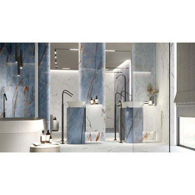 ÉCHANTILLON Ceralto Alabro Vein carreau de sol et de mur 60X120cm rectifié Azure Brillant