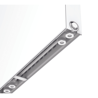 Stelrad Planar 8 paneelradiator 70x100cm type 21 1387watt 8 aansluitingen Staal Wit glans