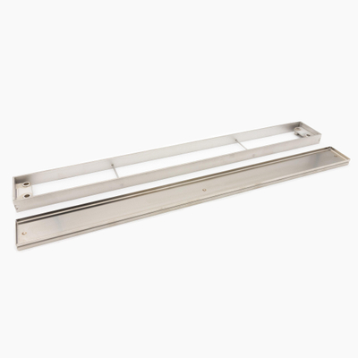 Easy Drain Compact taf abaissé grille de caniveau de douche 80cm carrelage pour épaisseur de carrelage 3 13 mm inox