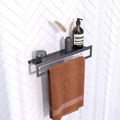 Brauer handdoekrek - 43cm - Gunmetal geborsteld OUTLETSTORE