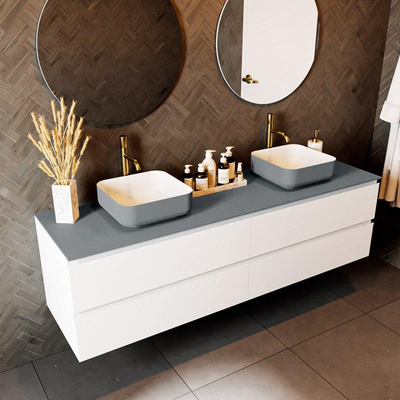 Mondiaz TOP 51 Plan sous vasque - 180x51x0.9cm - compatible comme plan de meuble - solid surface -