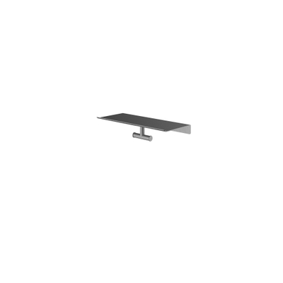 Hotbath &MORE Dubbele Handdoekhaak - voor planchet serie - PVD - geborsteld gunmetal (antraciet)