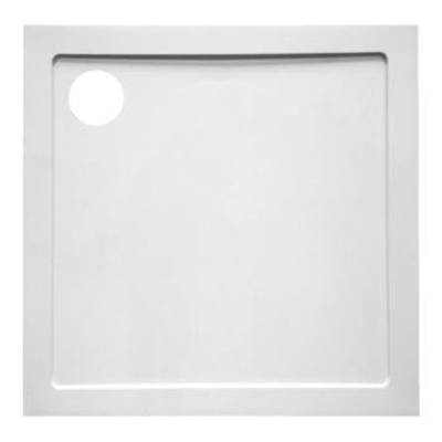 GO by Van Marcke Helion receveur de douche en composite synthétique 90x90x3.5cm carré évacuation D90mm sans jeu de pieds blanc