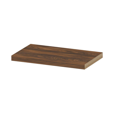 INK 35d étagère murale - 60x35x3.5cm - bord avant chanfreiné - pour niche - MFC Noyer