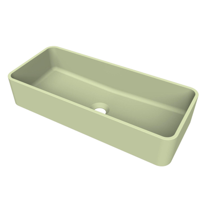 Arcqua Case waskom - rechthoek - 60x26cm - mat pastel groen