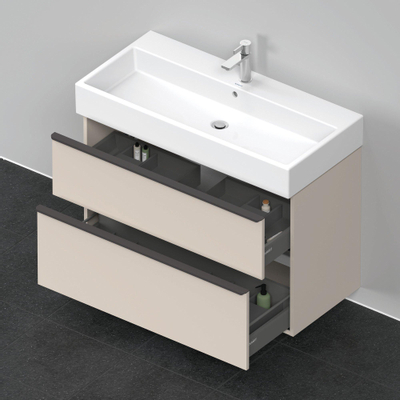 Duravit D-neo Meuble sous vasque 98.4x44.2x62.5cm 2 tiroirs Taupe mat