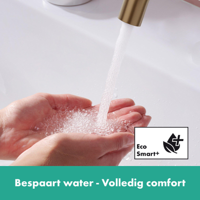 Hansgrohe Tecturis s Eengreeps wastafelkraan - 110 Fine - coolstart - met PopUp - trekwaste - geborsteld brons