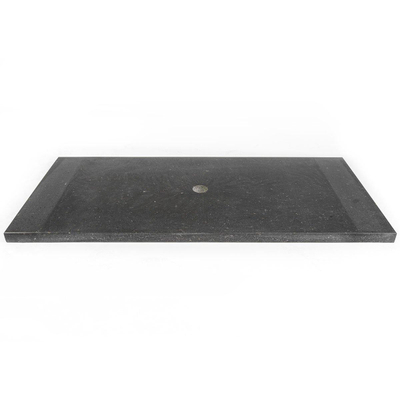 Saniclass Noche Plan sous vasque 100x46cm 1 découpe pour siphon, sans trou de robinet basalte poli