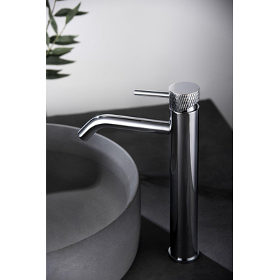 Wiesbaden Ribbd XL Mitigeur lavabo haut chrome