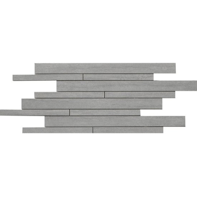 Saime Kaleido Tegelstroken voor wand 30x60cm 9mm porcellanato Cenere