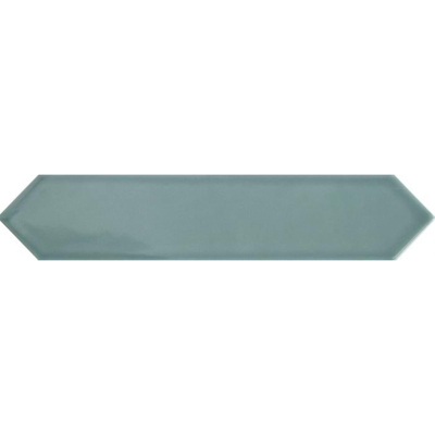 ÉCHANTILLON Terravito Ulvara carreau mural - 6.5x33.2cm - 8mm - Hexagone - Vert brillant
