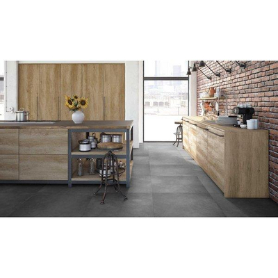 ÉCHANTILLON Ceralto Amaro Wood Carrelage de sol - 60x60cm - 9.5mm - rectifié - Noir