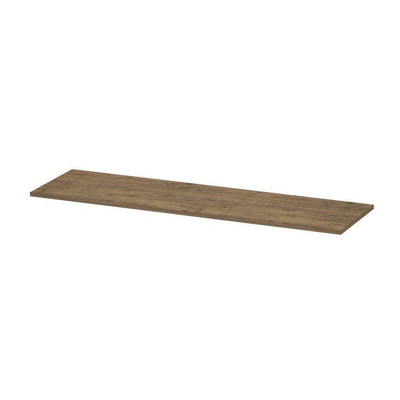 INK Topdeck Wastafelblad - 160x45x2cm - tbv onderkast - MFC - Naturel eiken