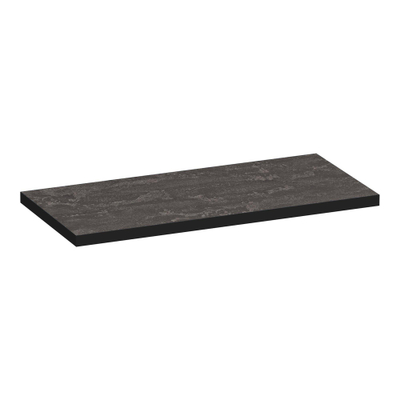 BRAUER MFCPlus Plan sous vasque MFC 99.6x46x3.6cm MFC Métal/Noir