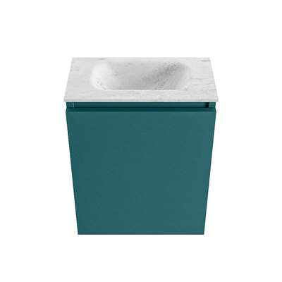 MONDIAZ TURE-DLUX meuble WC 40 cm Smag. EDEN vasque Opalo position milieu. Sans trou de robinet.
