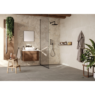 ÉCHANTILLON Terravito Solido carreau mural et de sol - 59.5x119.5cm - 8mm - rectifié - effet pierre naturelle - Ash