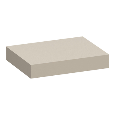 BRAUER Creek topblad vrijhangend - 60x50x10cm - mat beige