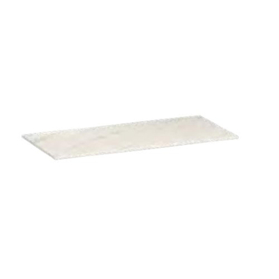 INK Topdeck Wastafelblad - 100x45x1cm - tbv onderkast - zonder uitsparing - Keramiek - Calacatta mat