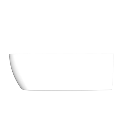 Arcqua Tira Baignoire semi-autoportante - 170x80cm - angle droit - acrylique - blanc brillant