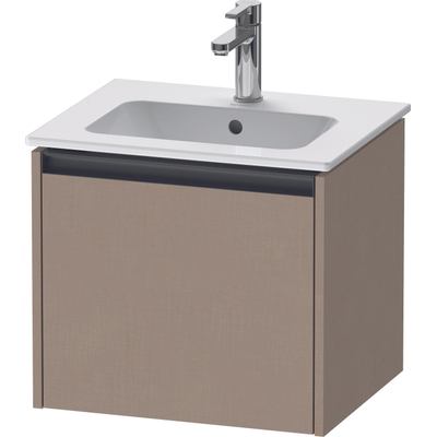 Duravit Ketho.2 Wastafelonderkast - 51x42x44cm geschikt - voor 1 waskom - spaanplaat - linnen mat