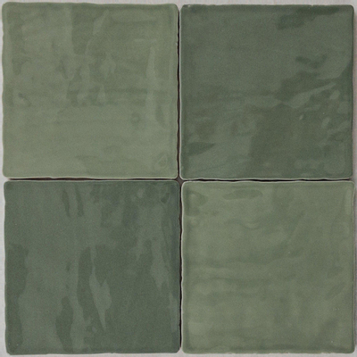 By Goof Moos Jade brillant fait main 13x13