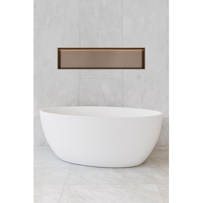 Hotbath &MORE Inbouwbox of inbouwnis - 30x120x10 - with LED IP44 - Tuscan bronze