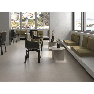 Terravito Montaro wand- en vloertegel - 60x60cm - 9.0mm - Vierkant - gerectificeerd - Natuursteen look - mat wit - White