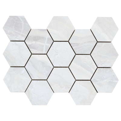 Terravito Ivello carreau mural - 32.5x22.5cm - Aspect pierre naturelle - Blanc poli (blanc)