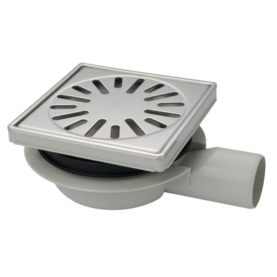 Aquaberg siphon de sol 15x15cm réglable sortie latérale