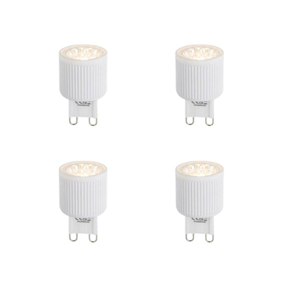 Luedd Lampe LED - lot de 4 - G9 - 3W - 2700K - 300LM - à intensité réglable