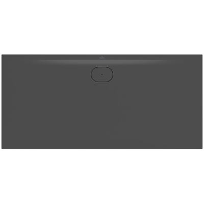 Villeroy & Boch Ecora douchebak - 170x80x3.5cm - afvoer lange zijde - anthracite (antraciet)