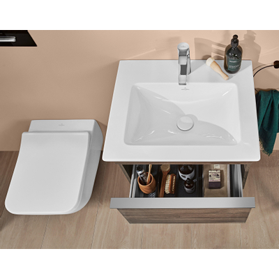 Villeroy & Boch Venticello closetzitting met deksel slimseat met softclose en quick release wit TWEEDEKANS