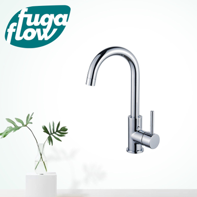 FugaFlow Eccelente Sobrado Badkamer wastafelkraan - hoog - draaibare uitloop - chroom - Black Friday -